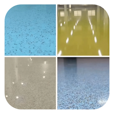 Blue Kingfisher Epoxy Colored Sand Self-leveling Floor paint is exclusively supplied by B-end manufacturers for medical and school use