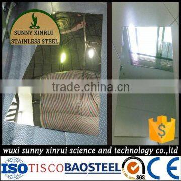 china top ten selling products 304L NO.8 mirror finish stainless steel sheet