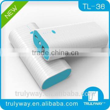 Trulyway Water Ripple series TL-36 5200mAh Portable charger for smart phones and digital devices-optional colors