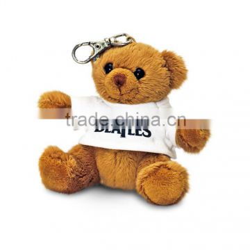 new design plush keychains teddy bear, mini plush keychain bear