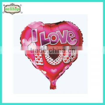 Hot sell 18" heart shape foil large helium balloons