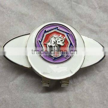 custom design custom logo high quality plain zinc alloy golf hat clip 1614