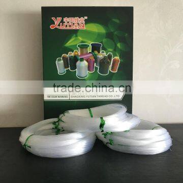 100% invisible nylon monofilament sewing yarn for fishing net
