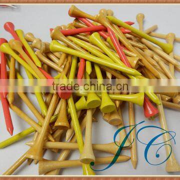 Wholesale stock natural novelty wood golf tees with low price