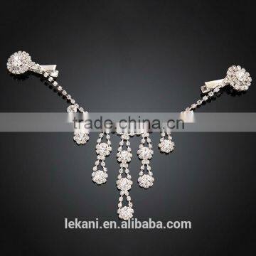 High Quality Shiny Wedding Top Grade Crystal Hair Jewelry