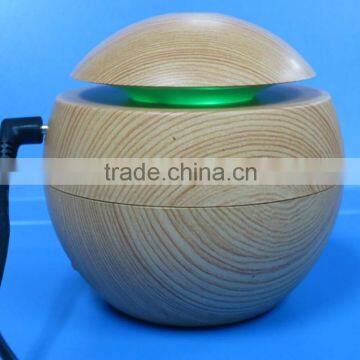 Hot Selling Wooden Colored Ultrasonic Aroma Humidifier with color changing LED blinking