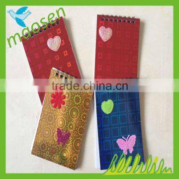 2014 newest creative design diary note book 2014 cute diary note book cute note pad