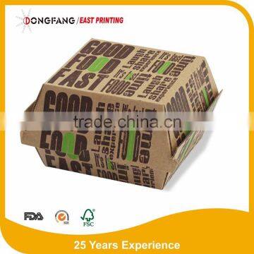 kraft paper burger box