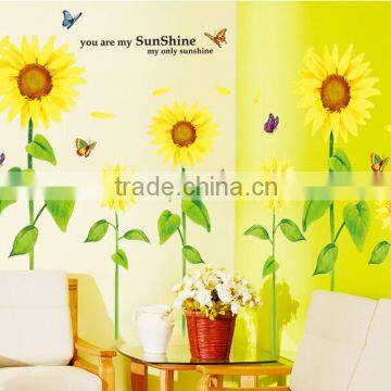 Butterfly Grass Flower Stickers Removable Diy Vinyl Quote Wall Sticker Poster Home decoration