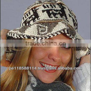 ALPACA WOOL HAT WITH DESIGNS