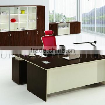 modern office furniture l-shaped teak wood office desk (SZ-ODT653)