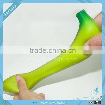 Customized PU anti stress banana/promotional gifts PU banana shape stress ball/kids toys
