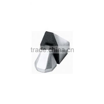 SMALL LOZENGE-SHAPED ZINC ALLOY GLASS CLIP