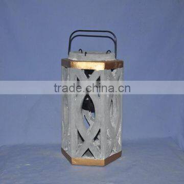 Cement concrete t-light holder latern