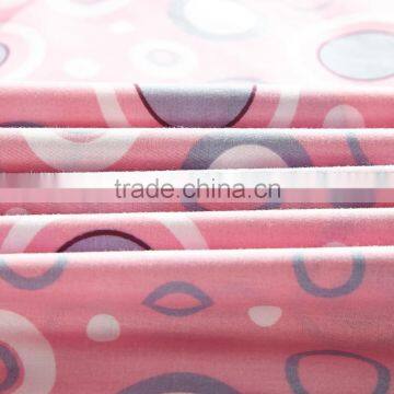 50% Cotton 50% Polyester 180TC Pigment Printing Pink Round Design for Bedding Set