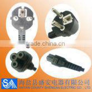 Euro power plug/Euro power cord/European VDE power cord