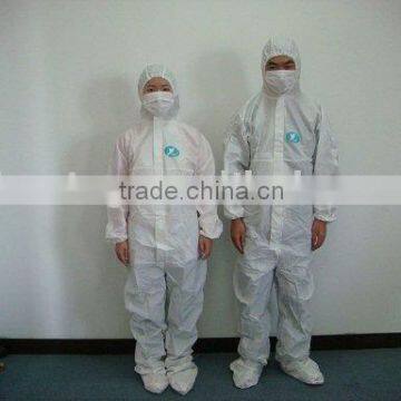 Disposable Non-woven Protective Coverall with Hood