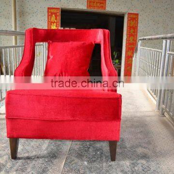 Red fabric hotel chair for sale XY0140