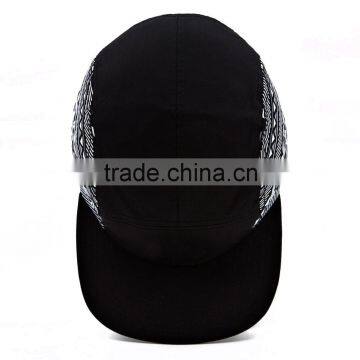 High Quality Manufacturer Custom Black Blank 5 Panel Hats photo-2