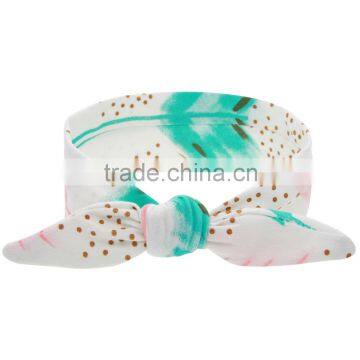 Hot-sales Baby Floral Headband Infant Headband Toddler Turban Headband Cotton Kids Knotted Headband Wh-1750 photo-3