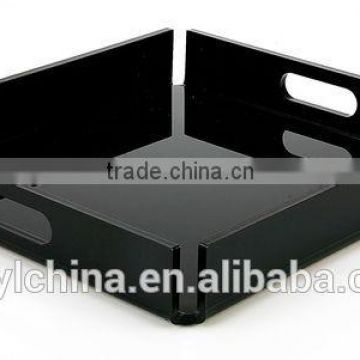 Acrylic Cocktail Tray/Acrylic Vanity Mirror Tray Black                        
                                                Quality Choice