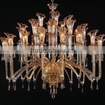 2015 royal style golden multi-layers chandeliers pendant light for luxury hotel