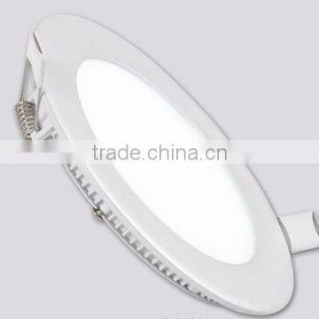 6w ultra thin recessed round led panel light downlight