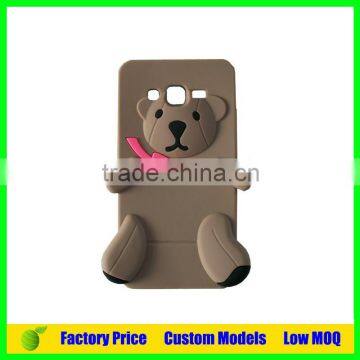 Lovely bear Silicone 3d phone case mobile cover for Moto G cell phone case back cover