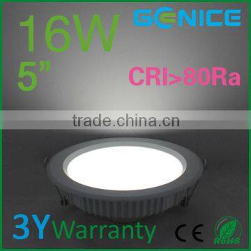 16w LED Ceiling Light Downlight Cool White round Lamp 5inch with internal driver