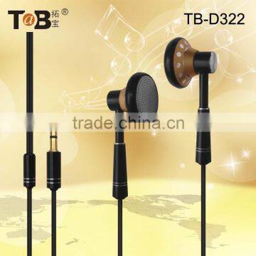 Consumer electronic mobile phone accessory fashion metal funky earphones free sample