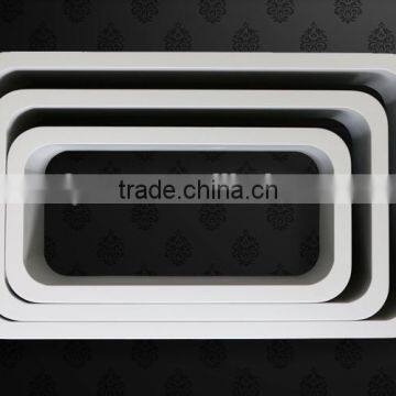 Wooden Wall Cube Shelf Round Corner for Home Decoration