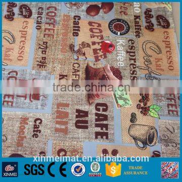 coffee design Waterproof Anti-slip pvc coffee design bathroom mat