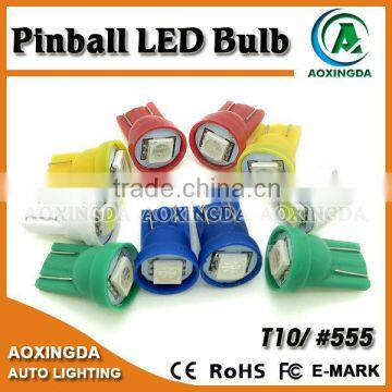 5050 1SMD Wedge Base T10 #555 Pinball LED Lamp