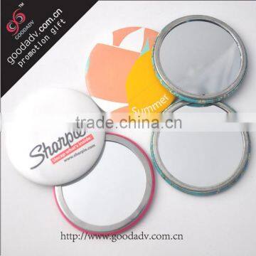 Round small tin mirrors /round pocket mirror