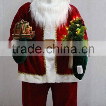 XM-A6072 60 inch indoor inflatable santa with gifts and lighted tree for christmas decoration