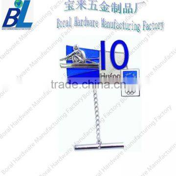 Nickel plated sandy iron sliding lapel pins