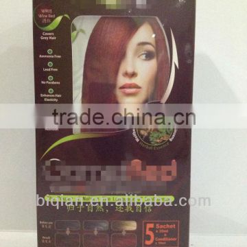 Professional noni black hair color shampoo,Chinese Herb Color Shampoo