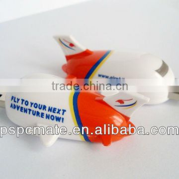 Fashion Design Airplane Shape Wholesale Novelty USB Flash Disk