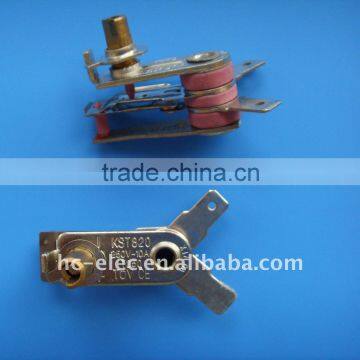 Adjustable thermostat for electric iron