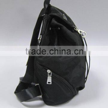 Wholesale Black Polyester Drawstring Backpack photo-3