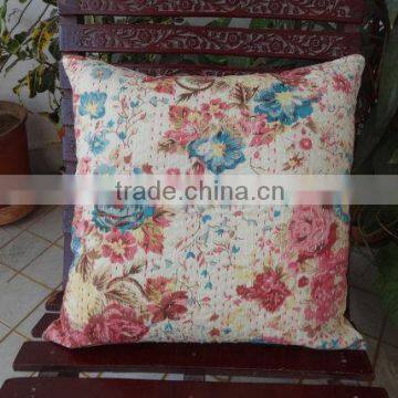 Kantha Cushion Cover Set,Traditional Handmade cushion cover,Decorative Kantha Cushion Cover,Decorative Kantha Work india