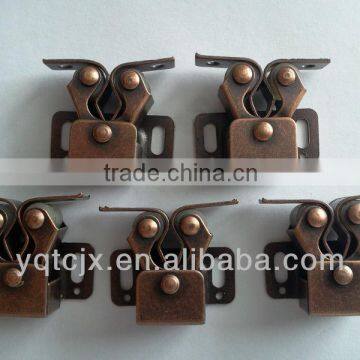 Antique Copper Steel Double Roller Catch For Cabinet Door