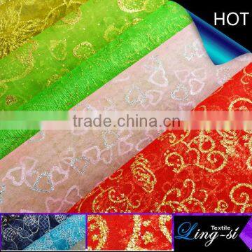 Bronzed Organza Fabric for Decoration