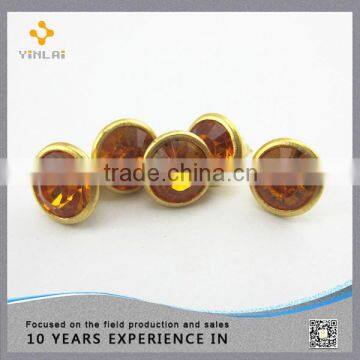 New Products Gold Brass Crystal Rivet photo-2
