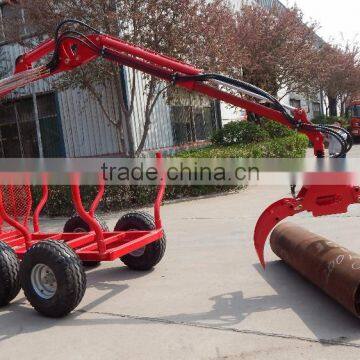 extension boom log trailer with crane ZM series