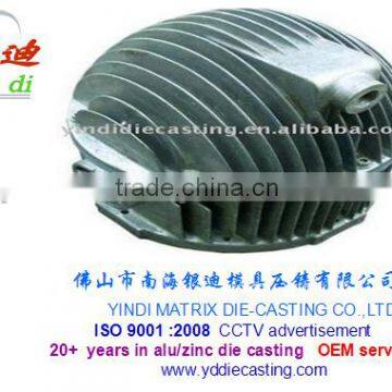 auto car lighting heat sink die casting mill finish