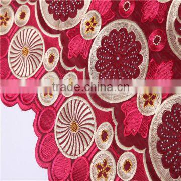 Hot Sale Latest Swiss Wedding Lace Fabric / African Organza Lace Fabric for Fashion Dress photo-3