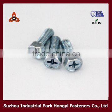 China Supplier Cross Recessed Hex Head Machine Metric Bolt