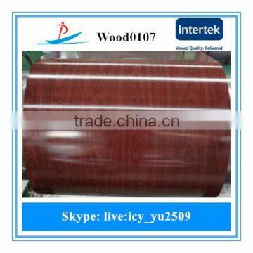 WOOD0107/Prepainted galvanized Steel Coil (PPGI/PPGL) /wood grain ppgi/ Color Coated Galvanzied Steel/ SGCC/CGCC/DX51D/S250                        
                                                Quality Choice