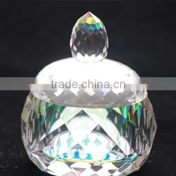 Newest Crystal Sugar Bowl with Lit Home Decoration